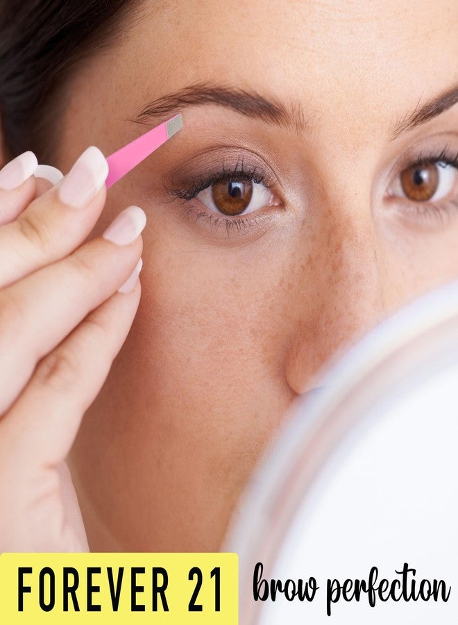 FOREVER 21 Perfect Brow Kit - 4pk Soft Touch Tweezers, Hair Removal Tweezers For Women |Angled and Pointed Tweezer Set, Precision Tweezers For Fine Ingrown Hair & Everyday Grooming - Image 5